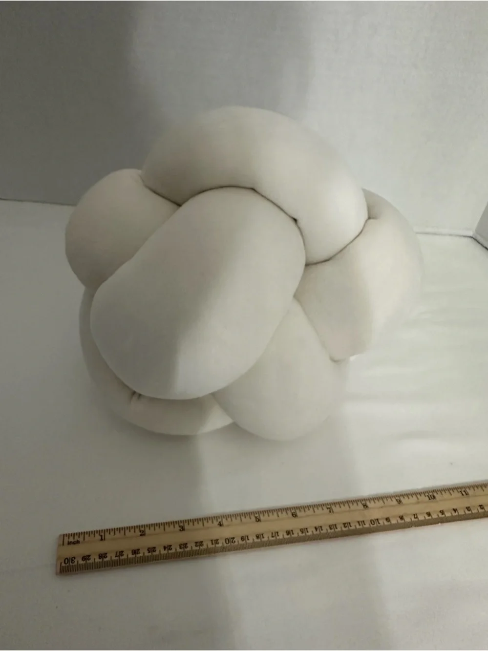 Room Essentials Off White Knot Toss Throw Pillow Modern Sculptural Decor